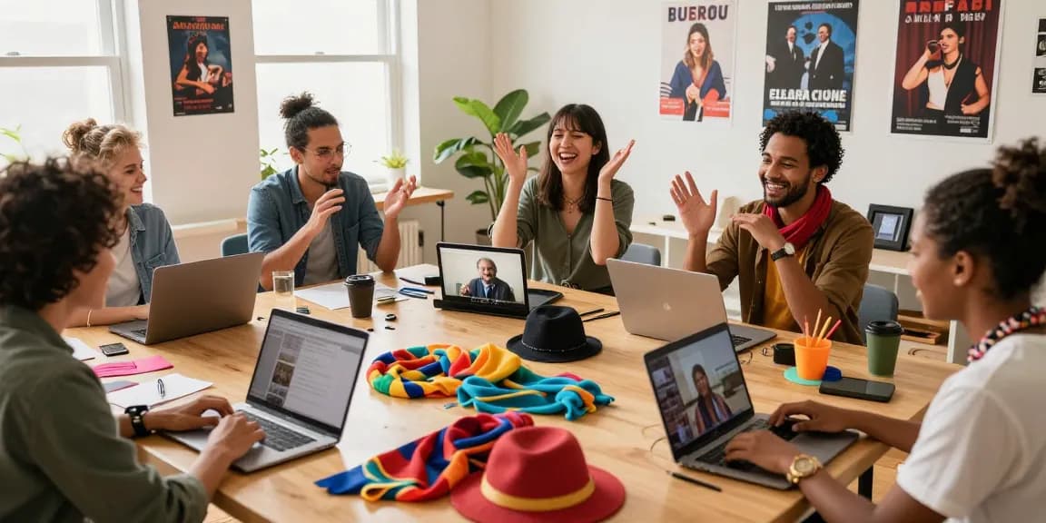 Engaging participants in improv classes online, showcasing fun, creativity, and connection.