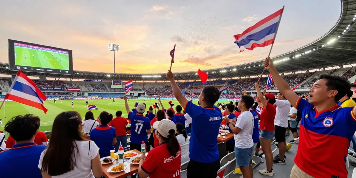 แฟนบอลชาวไทยเชียร์ฟุตบอลโลก 2026 ที่สนามแทงบอลโลกนัดชิง
