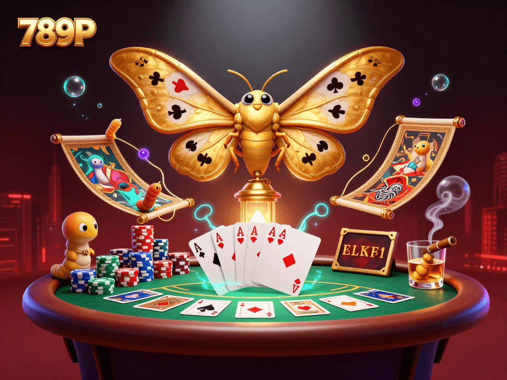 Experience thrilling gameplay with 789P and stunning casino scenes in a vibrant illustration.