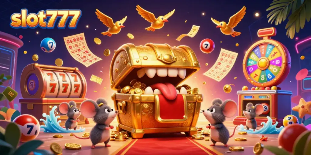 Engage in thrilling slot777 gameplay with exciting scenes of spinning reels, vibrant symbols, and riches.