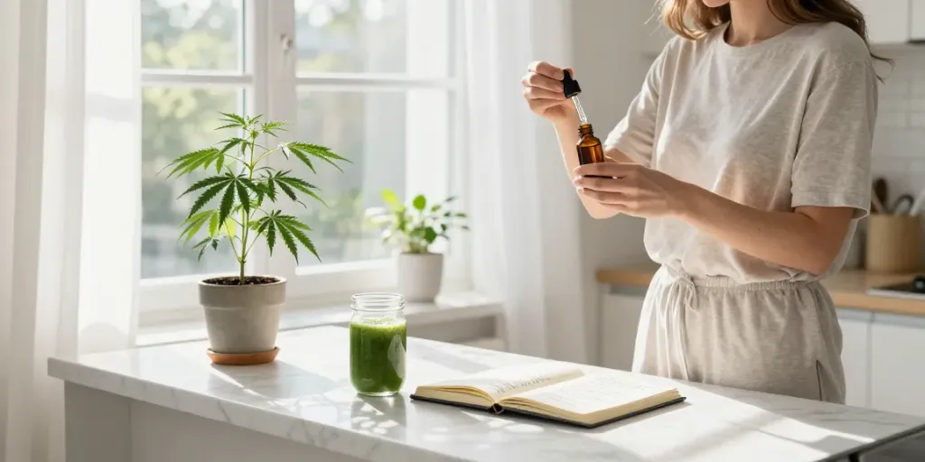 Wholesale cigarette online purchasing with natural wellness elements like CBD oil and fresh hemp extracts.