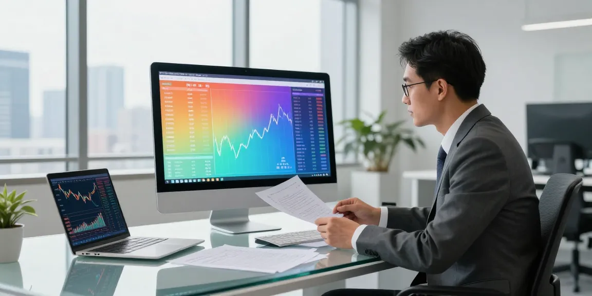 The largest banks in the US analyzed in a modern office setting with financial data on digital screens.