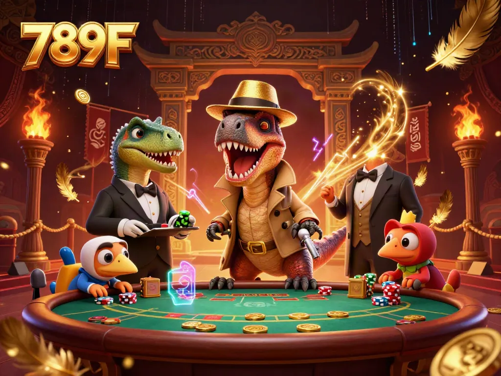 Experience exciting gaming at 789F with vibrant characters and thrilling casino action.