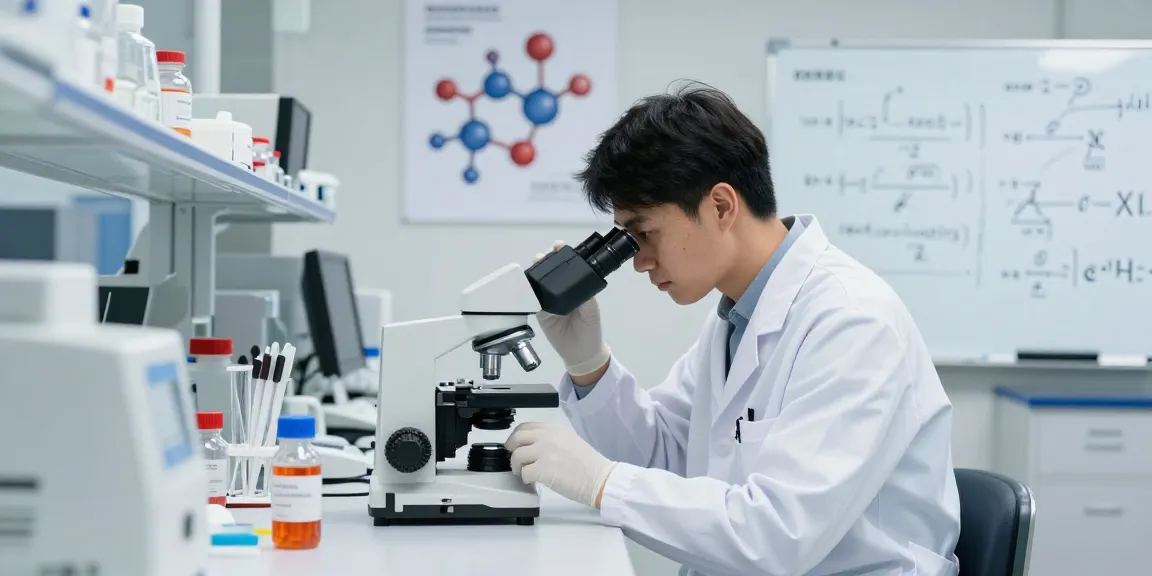 Analyzing adamax peptide samples in a modern laboratory setting.