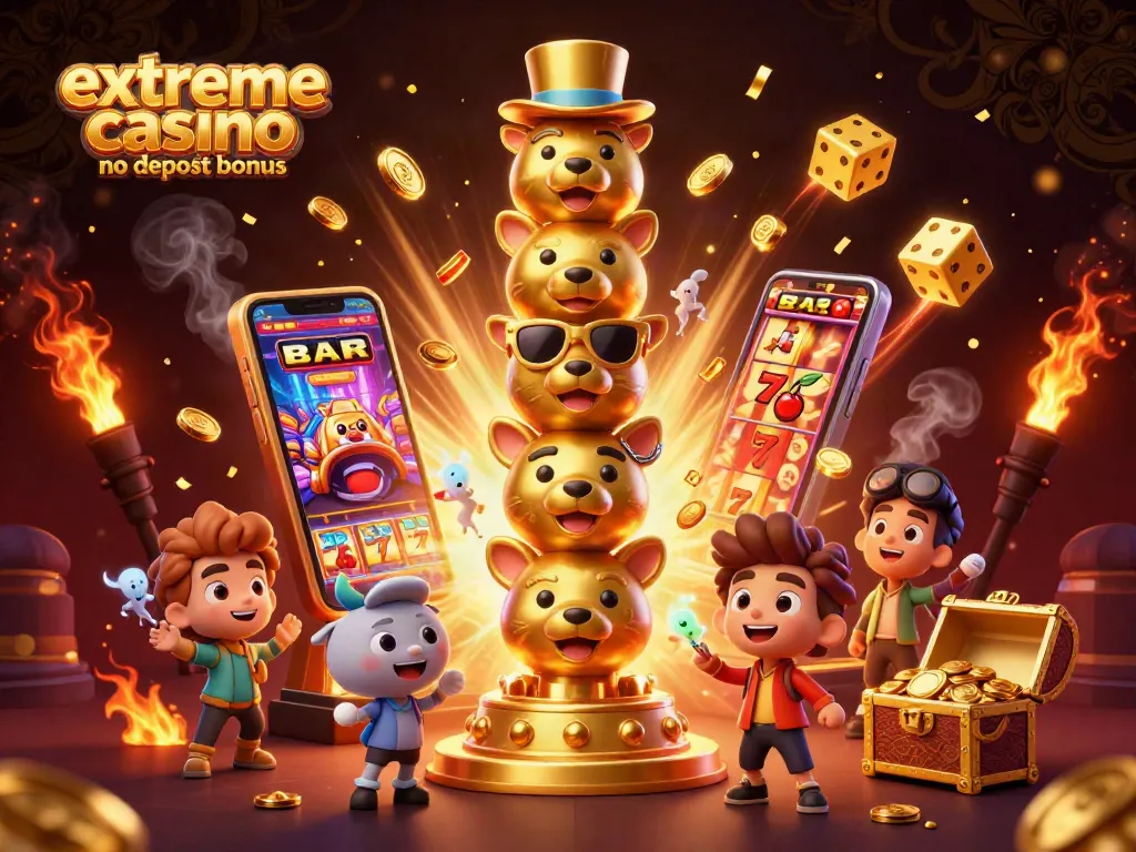 Experience winning excitement with the extreme casino no deposit bonus and animated 3D casino elements.