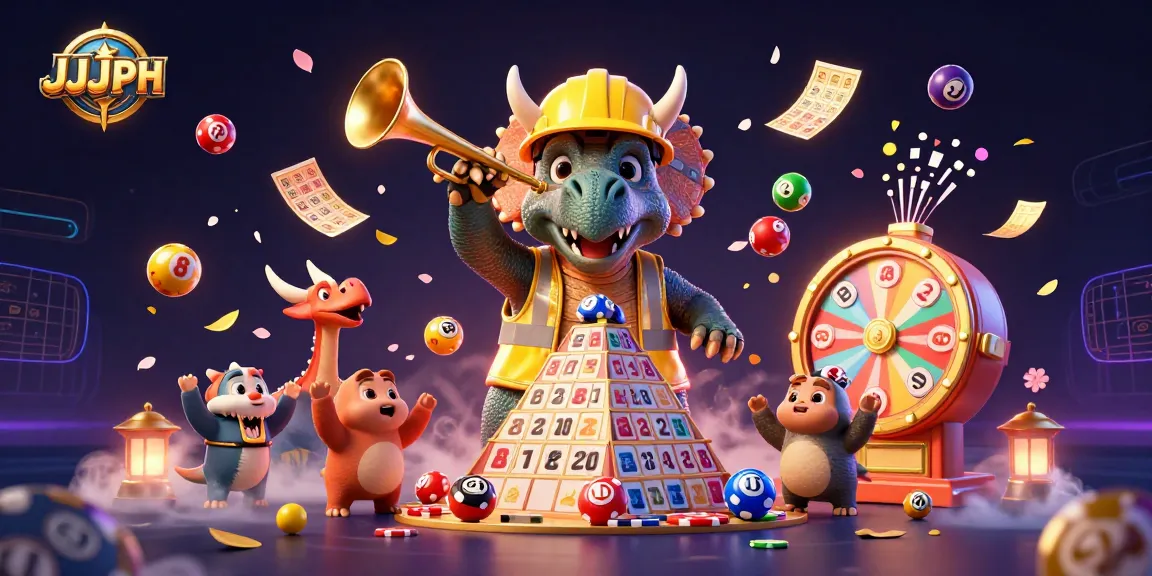 Engage in thrilling games with JJJPH featuring vibrant dinosaurs and dynamic casino elements.
