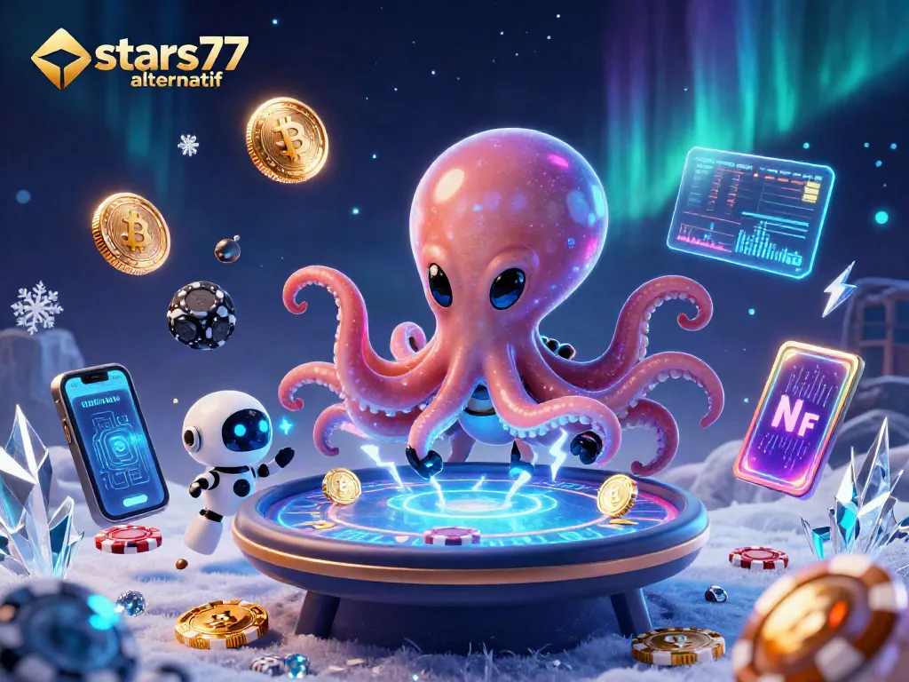 Permainan menarik dari stars77 alternatif dengan karakter alien dan elemen kasino futuristik.