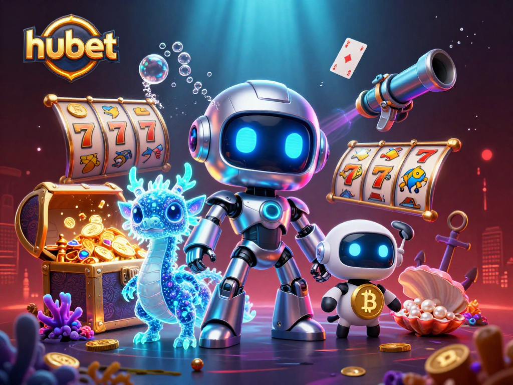 Join hubet for thrilling casino action featuring vibrant characters and slot games!