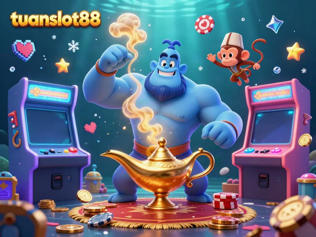 Menangkan slot di tuanslot88 dengan jackpot menyala dan pernak-pernik kasino yang penuh warna.