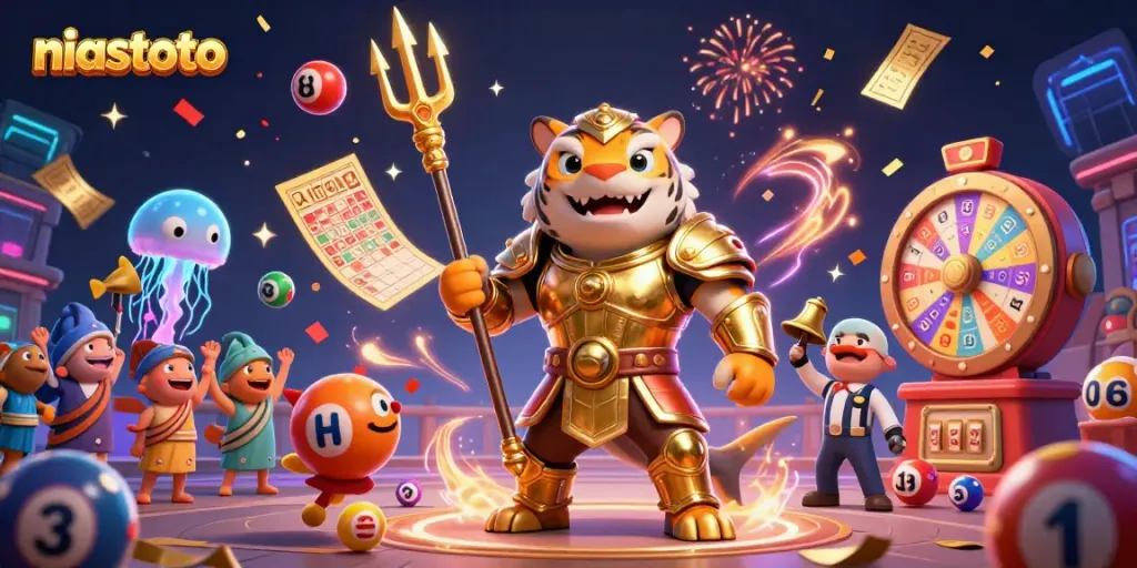 Join the excitement of niastoto as legendary characters thrive in a vivid underwater gaming arena.