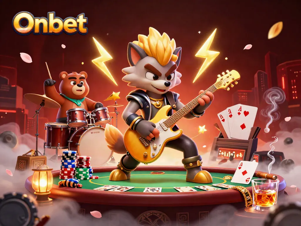 Experience the vibrant Onbet dog casino stage with interactive gaming elements, showcasing excitement in action.
