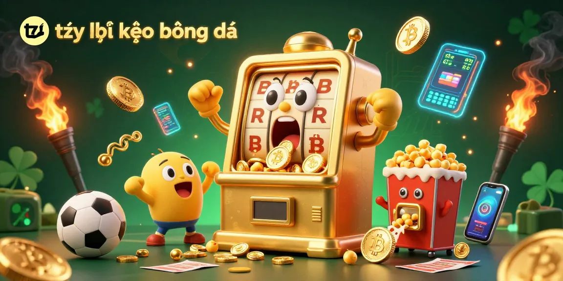 Experience the excitement of tỷ lệ kèo bóng đá with this vibrant casino scene illuminating jackpots and betting luck.