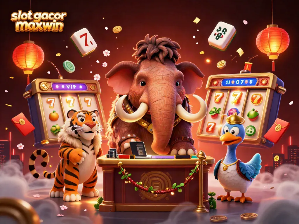 Experience thrilling gaming with slot gacor maxwin as vibrant characters light up the casino atmosphere.