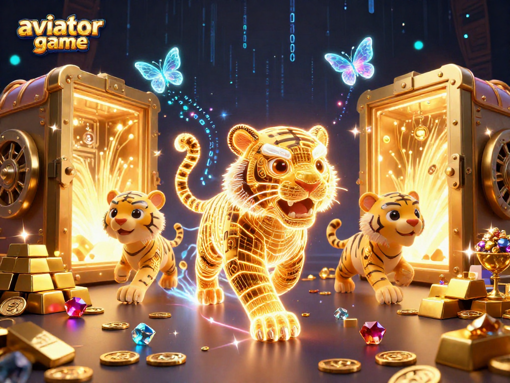 Experience the aviator game with a dynamic 3D illustration featuring vibrant casino elements.