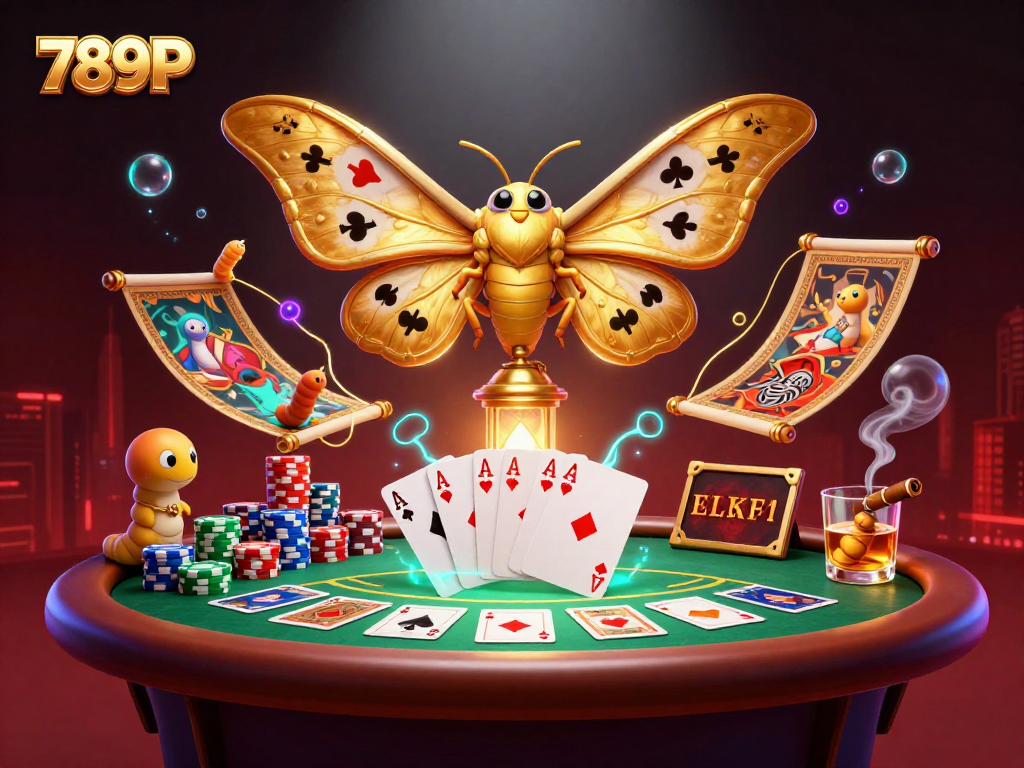 Experience thrilling gameplay with 789P and stunning casino scenes in a vibrant illustration.