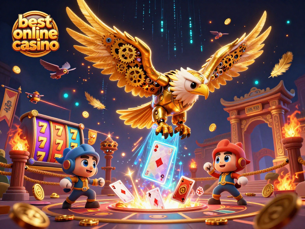 Experience the excitement with the best online casino featuring golden eagle, slot elements, and vibrant jackpots.