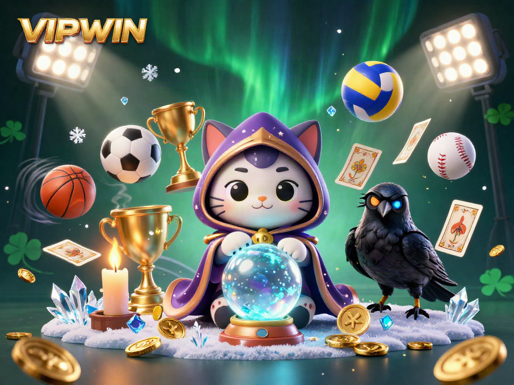 Engage with VIPWIN's exciting gaming universe featuring vibrant characters and dynamic sports elements.
