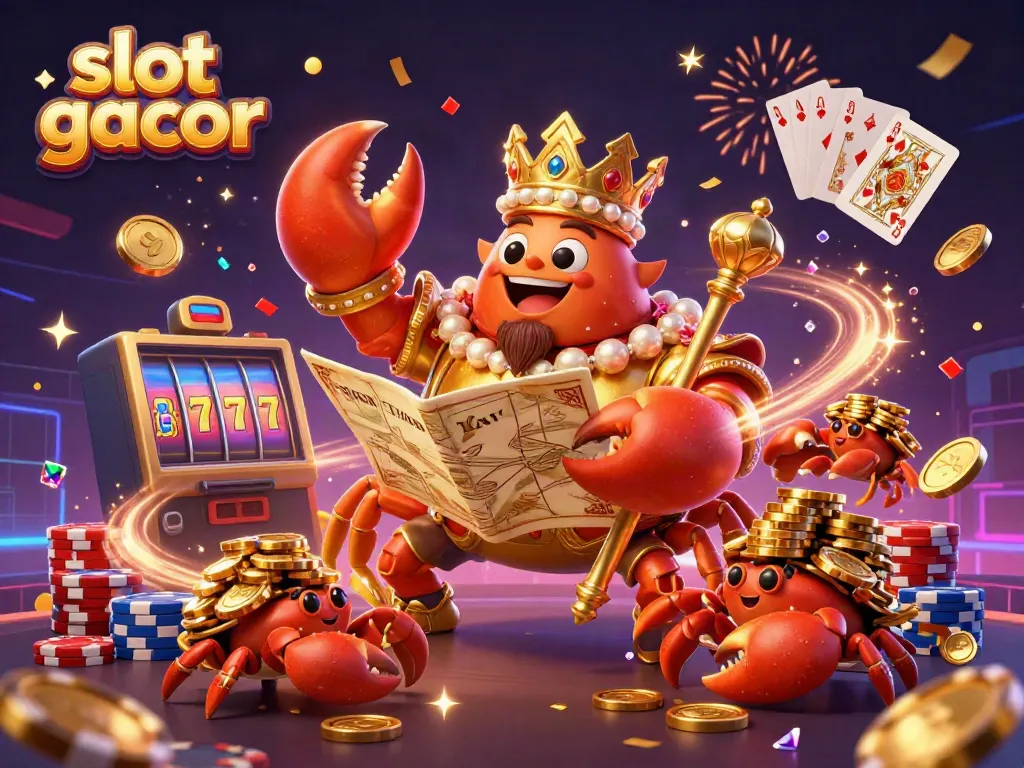 Engage in slot gacor gaming amidst sparkling treasures and a vibrant casino atmosphere.